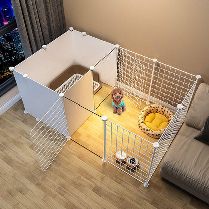 Pet Playpen Dog Kennel Enclosure Crate Cage Exercise Play Pen 127cm