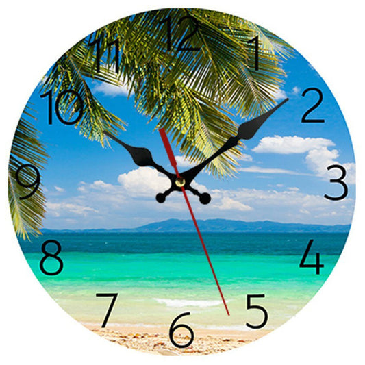 Wooden Costal Beach Home Decor Wall Clock