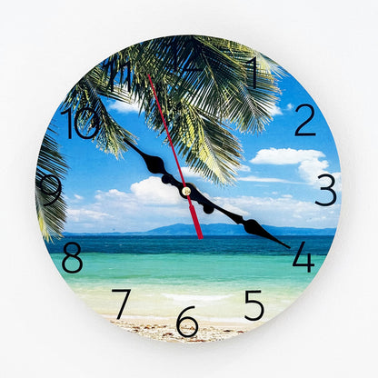 Wooden Costal Beach Home Decor Wall Clock