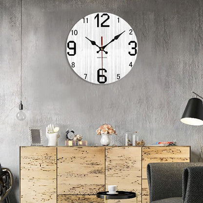 Wooden 30cm Home Decor Wall Clock