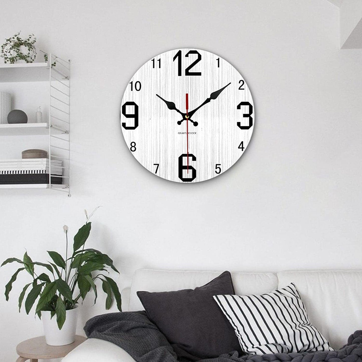 Wooden 30cm Home Decor Wall Clock