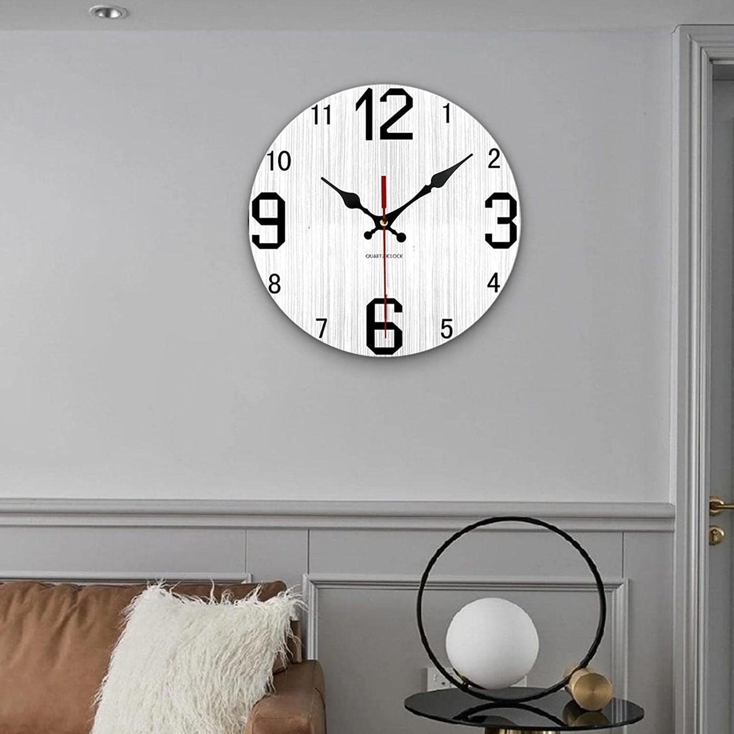 Wooden 30cm Home Decor Wall Clock