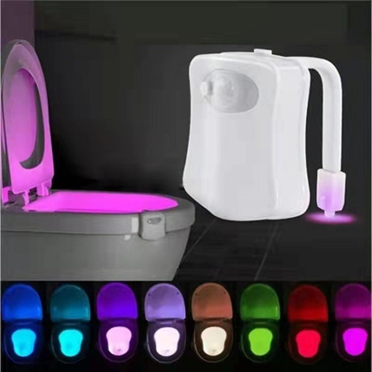 16-Colour Night Light Motion Sensor LED Toilet Bowl Bathroom Lamp