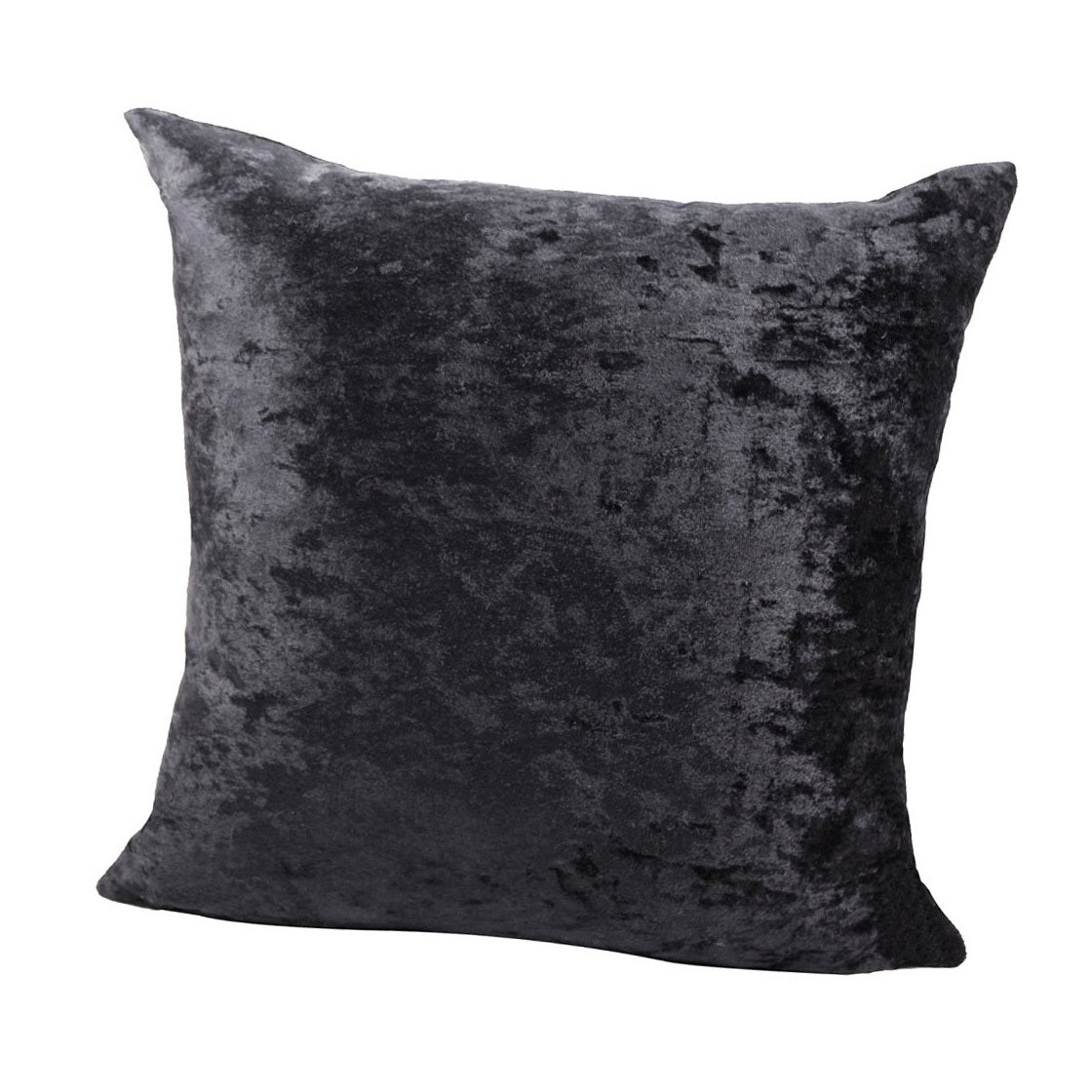 Luxe Velvet Soft Plush Cushion Throw Pillow (Black)