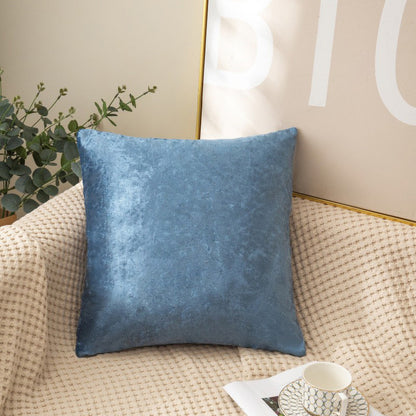 Luxe Velvet Soft Plush Cushion Throw Pillow (Blue)