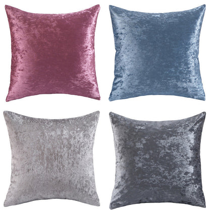 Luxe Velvet Soft Plush Cushion Throw Pillow (Blue)