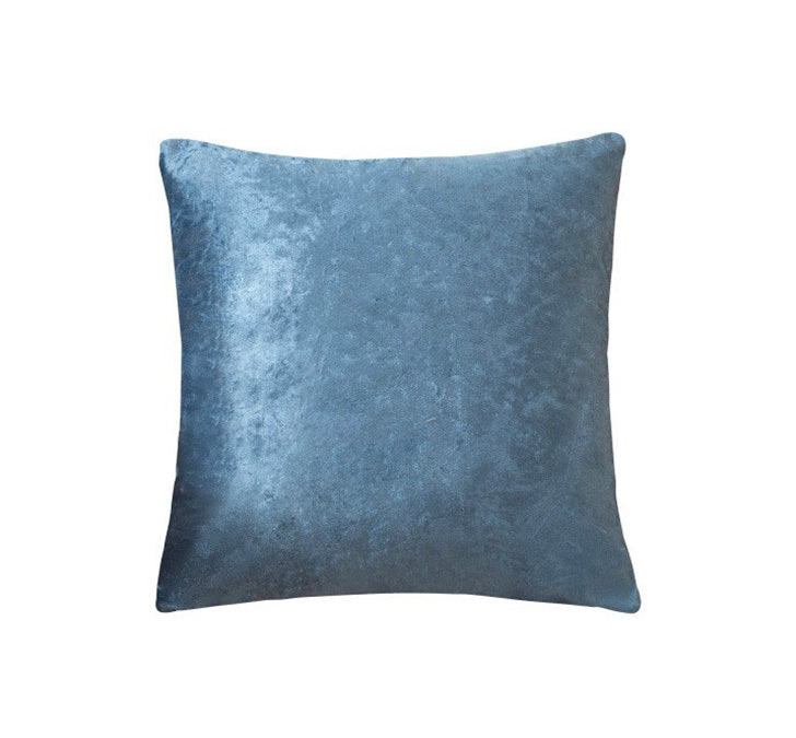 Luxe Velvet Soft Plush Cushion Throw Pillow (Blue)