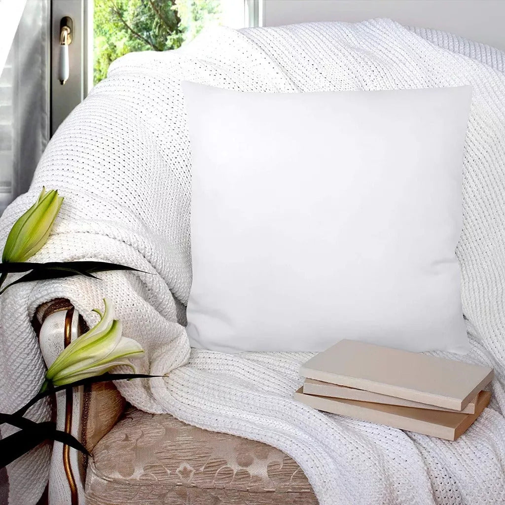 White Square Cushion Couch Bedding Throw Pillow Insert