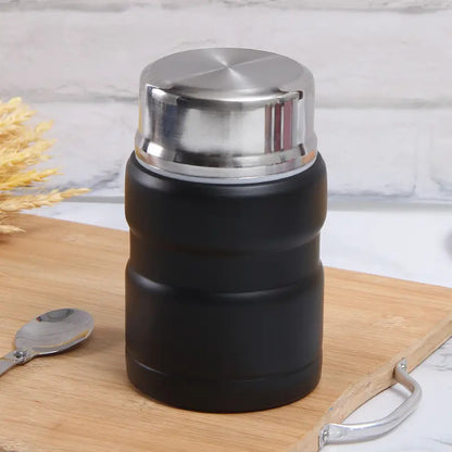 750mL Stainless Steel Vacuum Insulated Food Jar with Folding Spoon