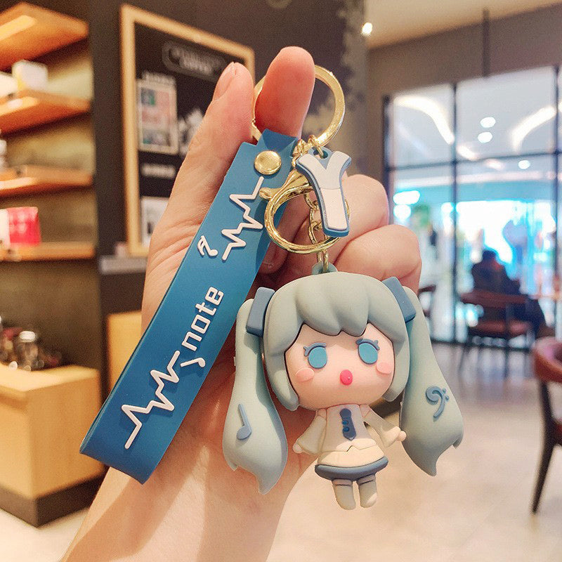 Large Cute Keychain Pendant Anime Figure Doll Keyring Toy