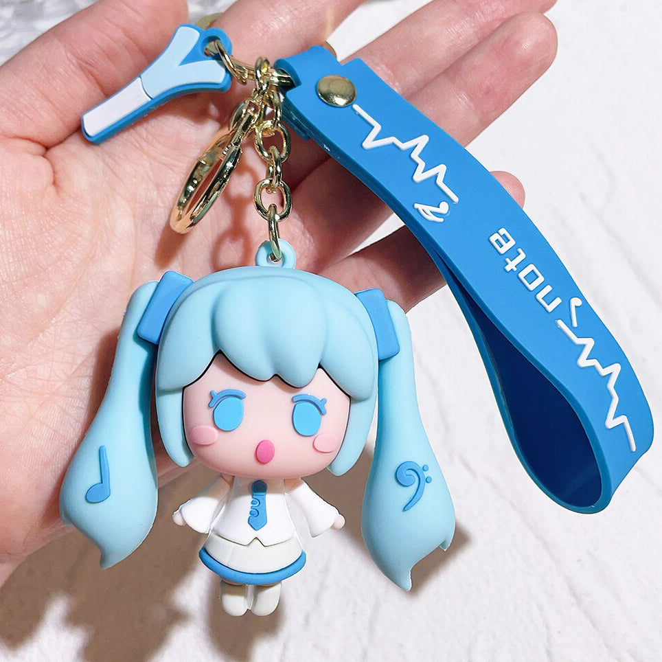 Large Cute Keychain Pendant Anime Figure Doll Keyring Toy