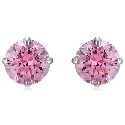 S925 Sterling Silver 1 Carat CZ Diamond Stud Earrings