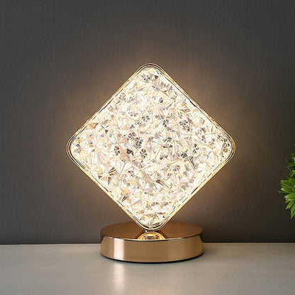 Luxury Crystal Diamond Lamp LED Cordless Night Light