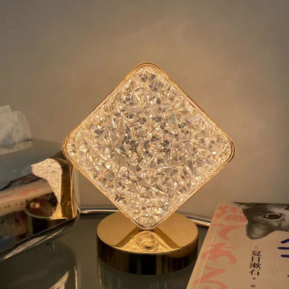 Luxury Crystal Diamond Lamp LED Cordless Night Light