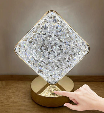 Luxury Crystal Diamond Lamp LED Cordless Night Light