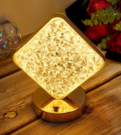 Luxury Crystal Diamond Lamp LED Cordless Night Light