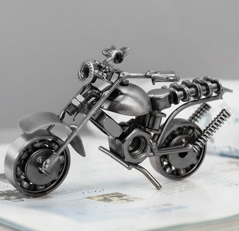 Harley Motorcycle Figurine Metal Motorbike Model