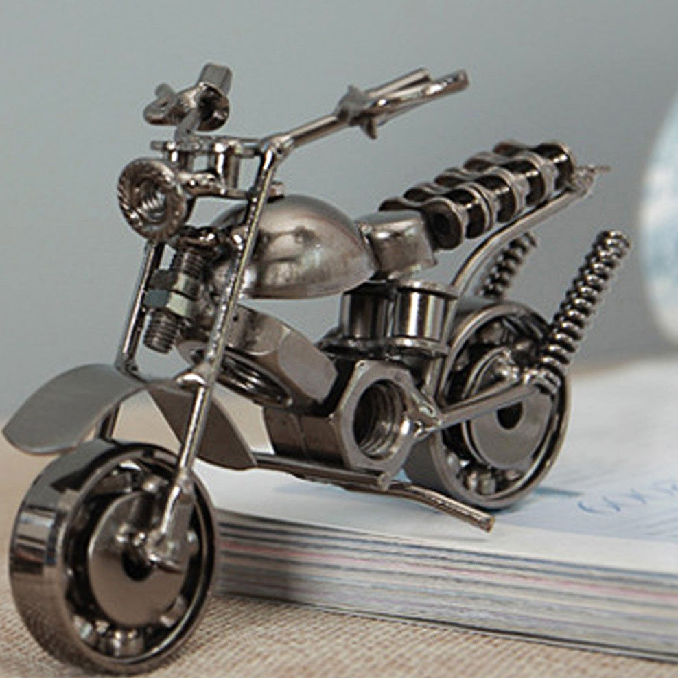 Harley Motorcycle Figurine Metal Motorbike Model