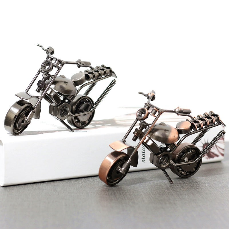 Harley Motorcycle Figurine Metal Motorbike Model