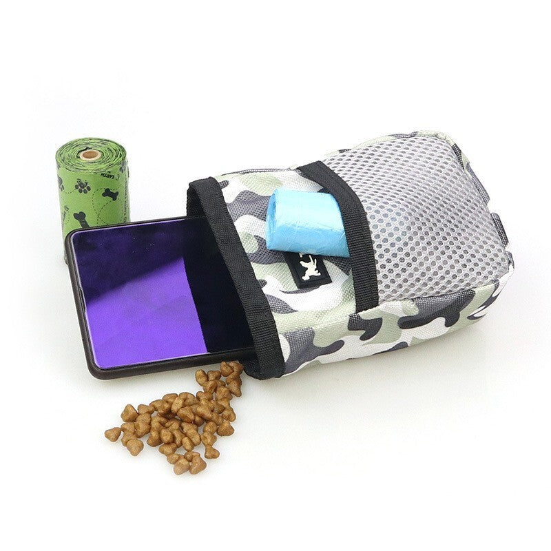 Portable Dog Training Pet Reward Treat Pouch Waist Snack Bag