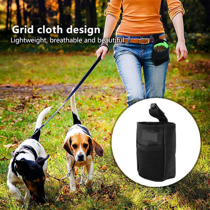 Portable Dog Training Pet Reward Treat Pouch Waist Snack Bag