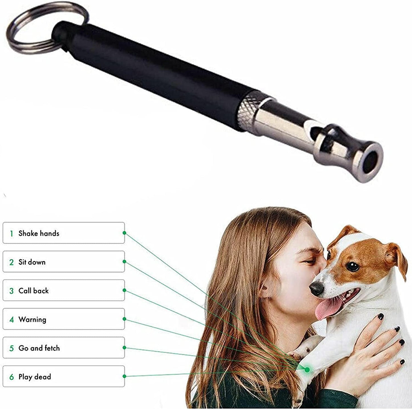 Professional Pet Training Dog Whistle Ultrasonic Bark Control Lanyard