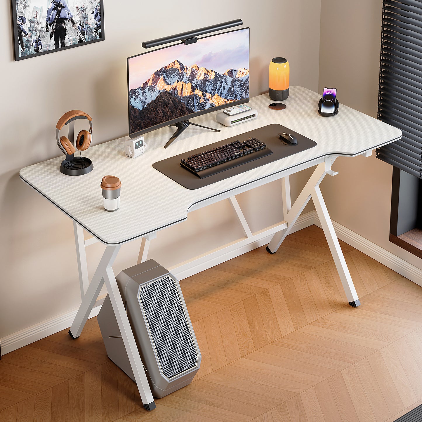 Large Vertex Modern Multifunctional Ergonomic Computer Desk