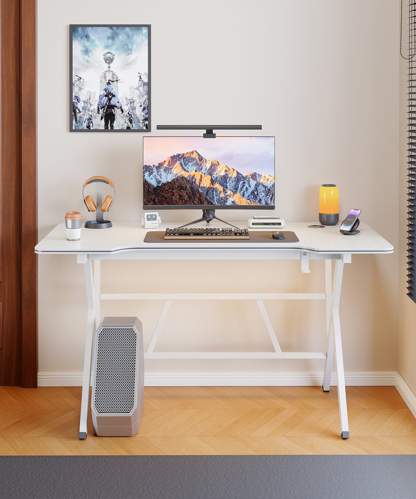 Large Vertex Modern Multifunctional Ergonomic Computer Desk