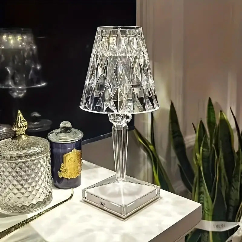 Diamond Crystal LED Lamp Touch Sensor Night Light