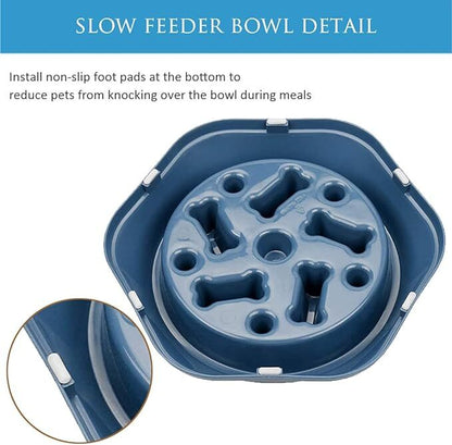 Healthy Eating Slow Feeding Dog Bowl Interactive Pet Feeder