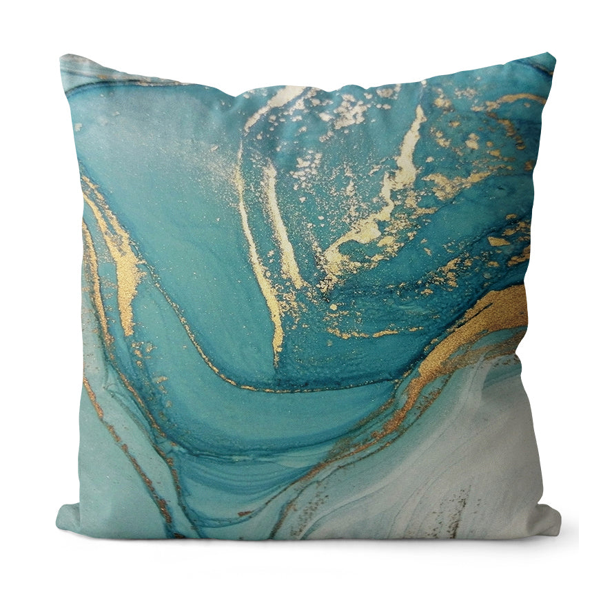 Deluxe Aqua Cushion Decorative Pillowcase Throw Pillow Cover