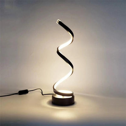 Minimalist Modern Spiral Designer LED Table Lamp Decor Lighting Night Light