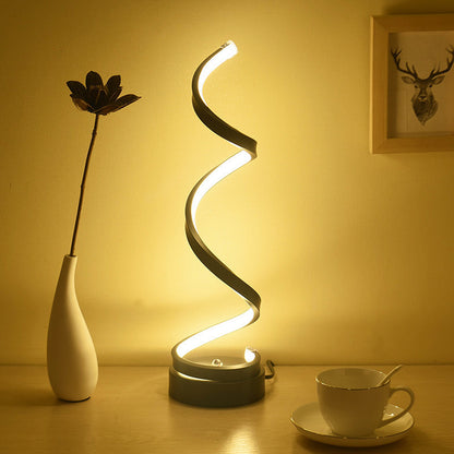 Minimalist Modern Spiral Designer LED Table Lamp Decor Lighting Night Light