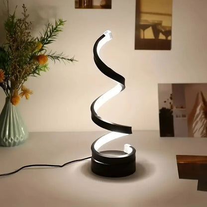 Minimalist Modern Spiral Designer LED Table Lamp Decor Lighting Night Light