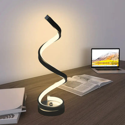 Minimalist Modern Spiral Designer LED Table Lamp Decor Lighting Night Light