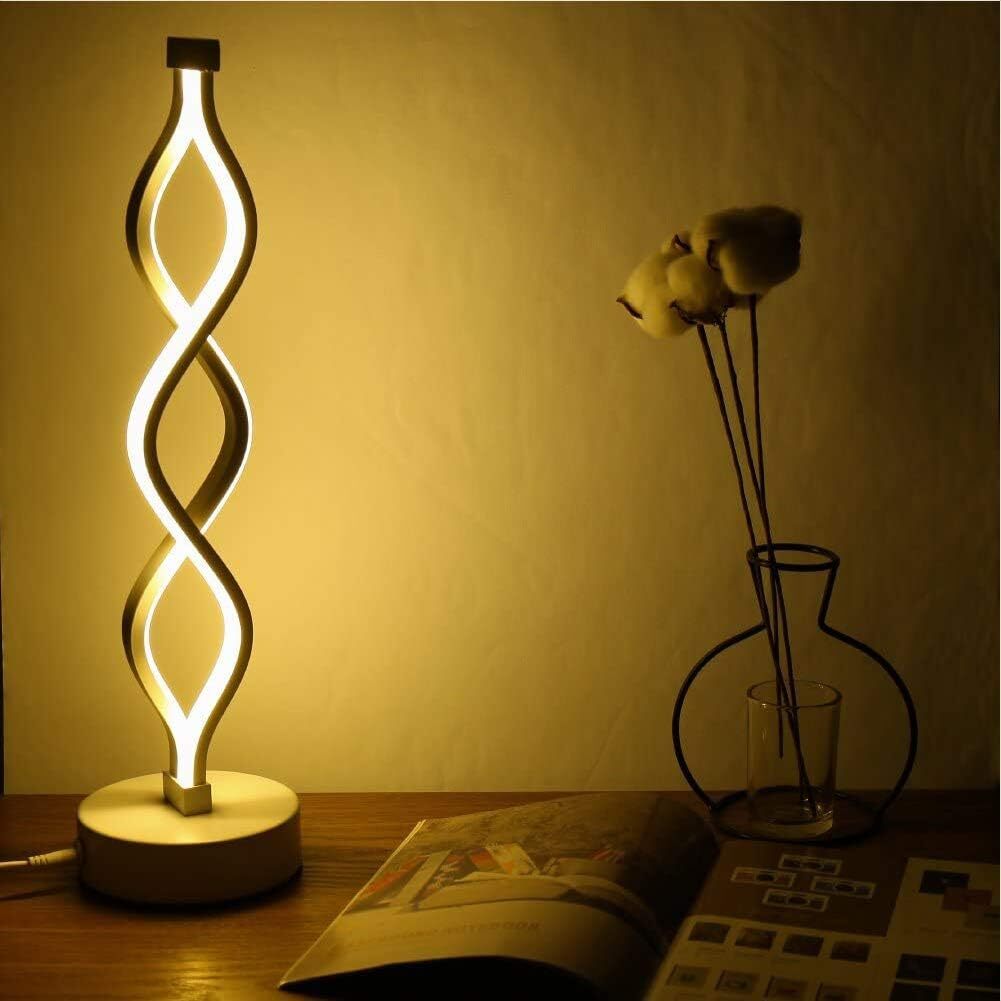 Minimalist Modern Helix Designer LED Table Lamp Decor Lighting Night Light