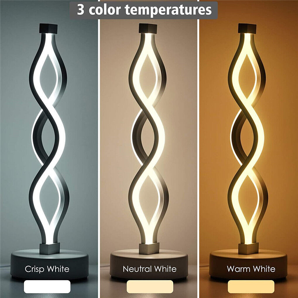 Minimalist Modern Helix Designer LED Table Lamp Decor Lighting Night Light