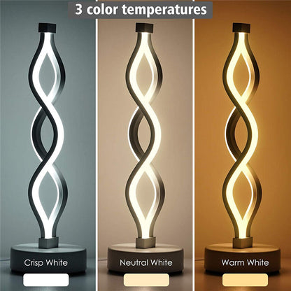 Minimalist Modern Helix Designer LED Table Lamp Decor Lighting Night Light