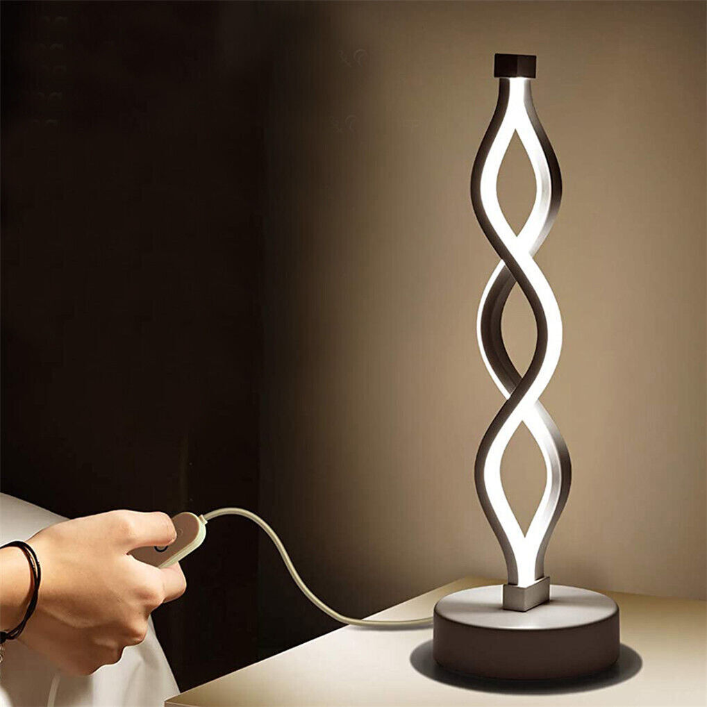 Minimalist Modern Helix Designer LED Table Lamp Decor Lighting Night Light