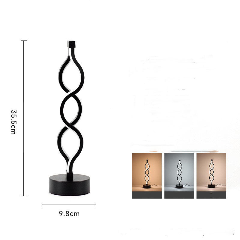 Minimalist Modern Helix Designer LED Table Lamp Decor Lighting Night Light