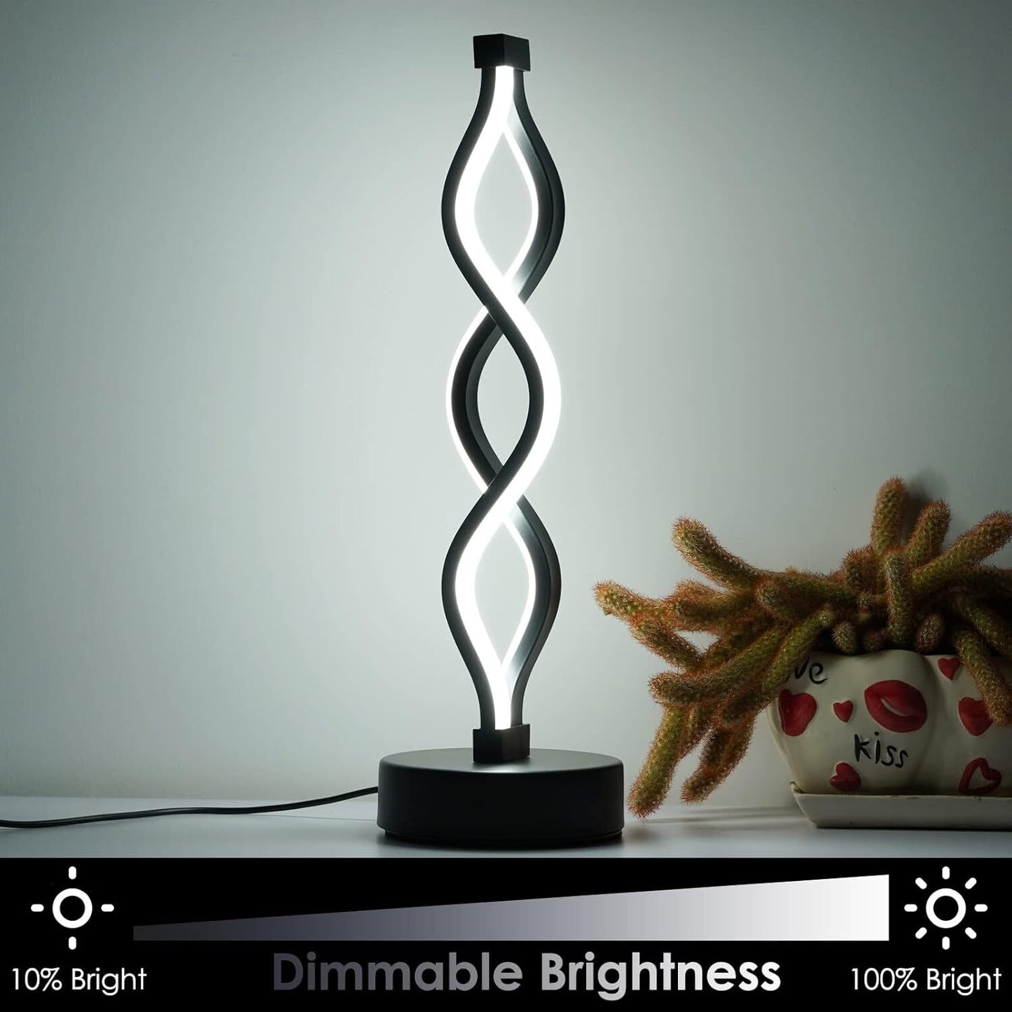 Minimalist Modern Helix Designer LED Table Lamp Decor Lighting Night Light