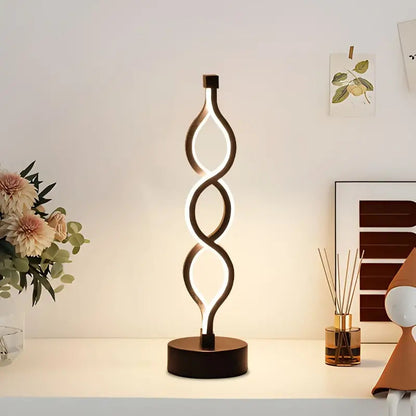 Minimalist Modern Helix Designer LED Table Lamp Decor Lighting Night Light