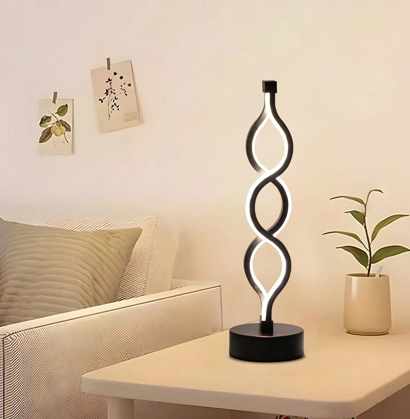 Minimalist Modern Helix Designer LED Table Lamp Decor Lighting Night Light