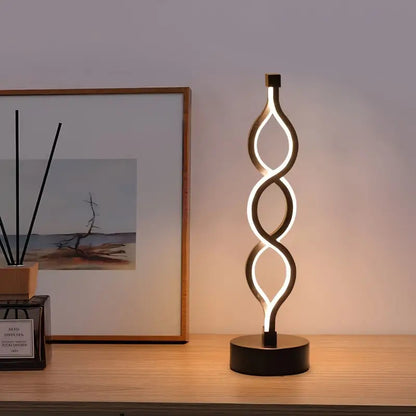 Minimalist Modern Helix Designer LED Table Lamp Decor Lighting Night Light