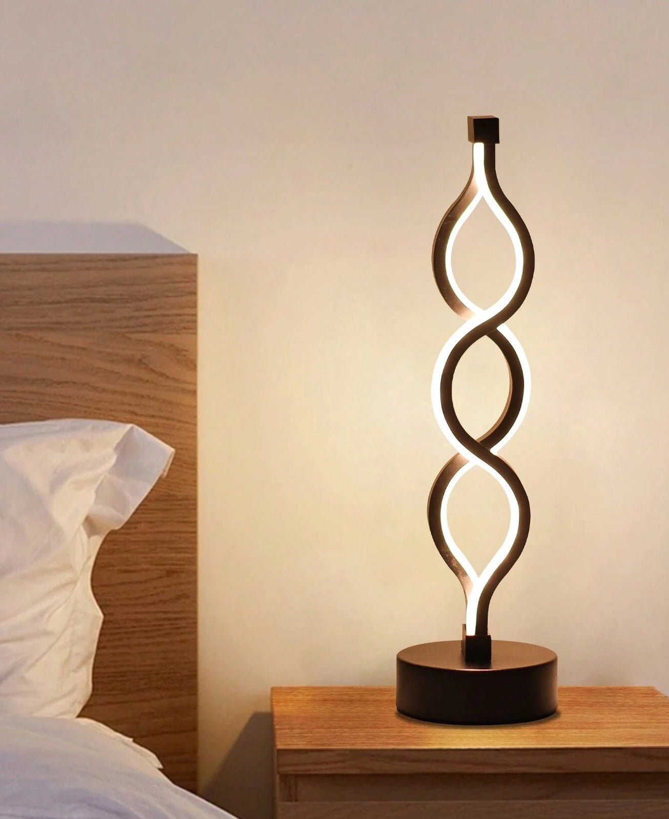 Minimalist Modern Helix Designer LED Table Lamp Decor Lighting Night Light