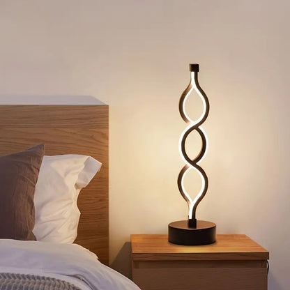 Minimalist Modern Helix Designer LED Table Lamp Decor Lighting Night Light