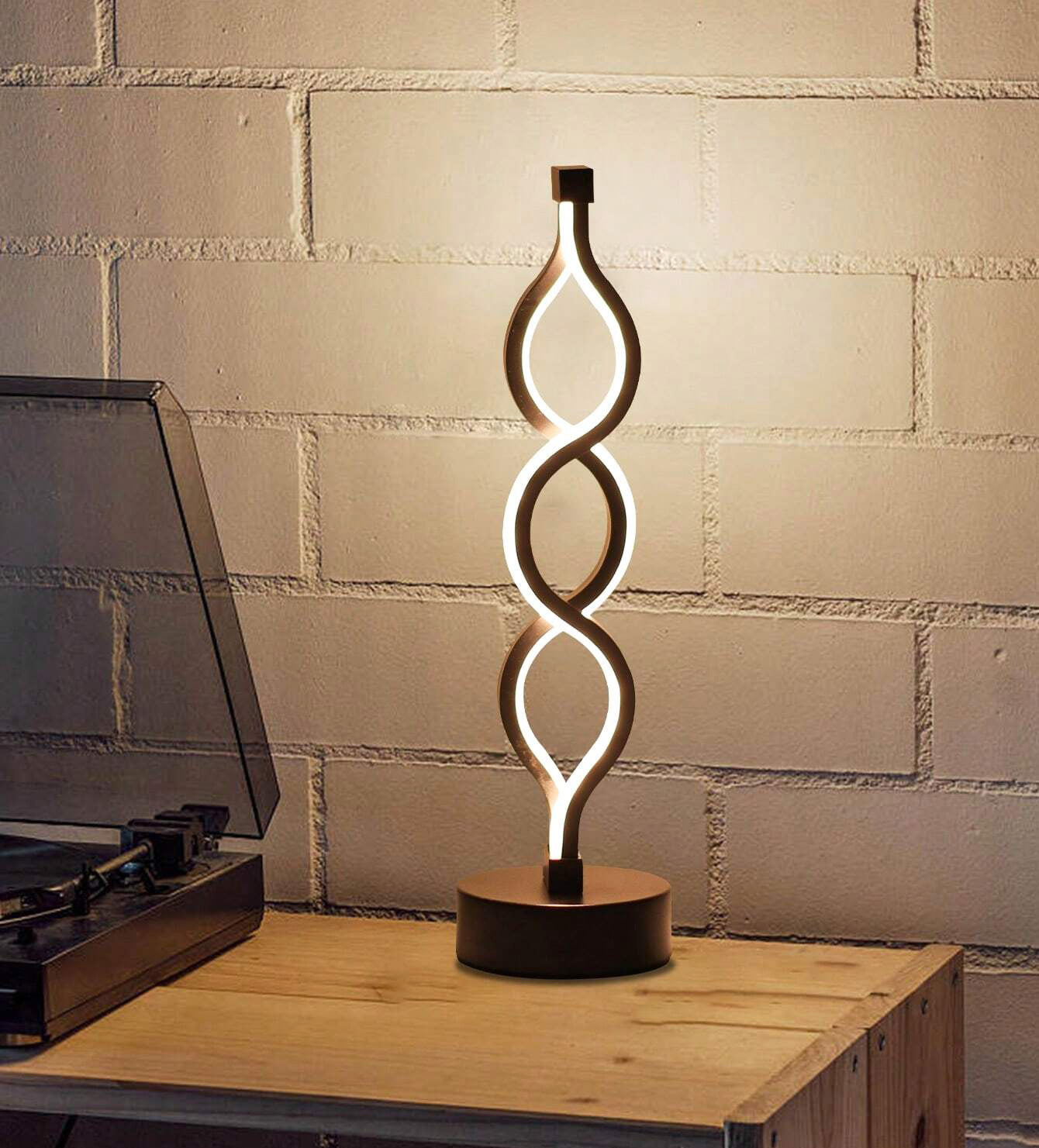 Minimalist Modern Helix Designer LED Table Lamp Decor Lighting Night Light