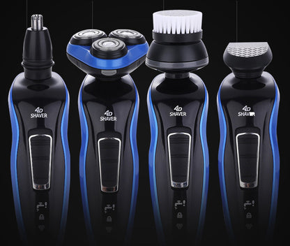 5 in 1 Kit 4D Rotating Rechargeable Electric Shaver Trimmer Set