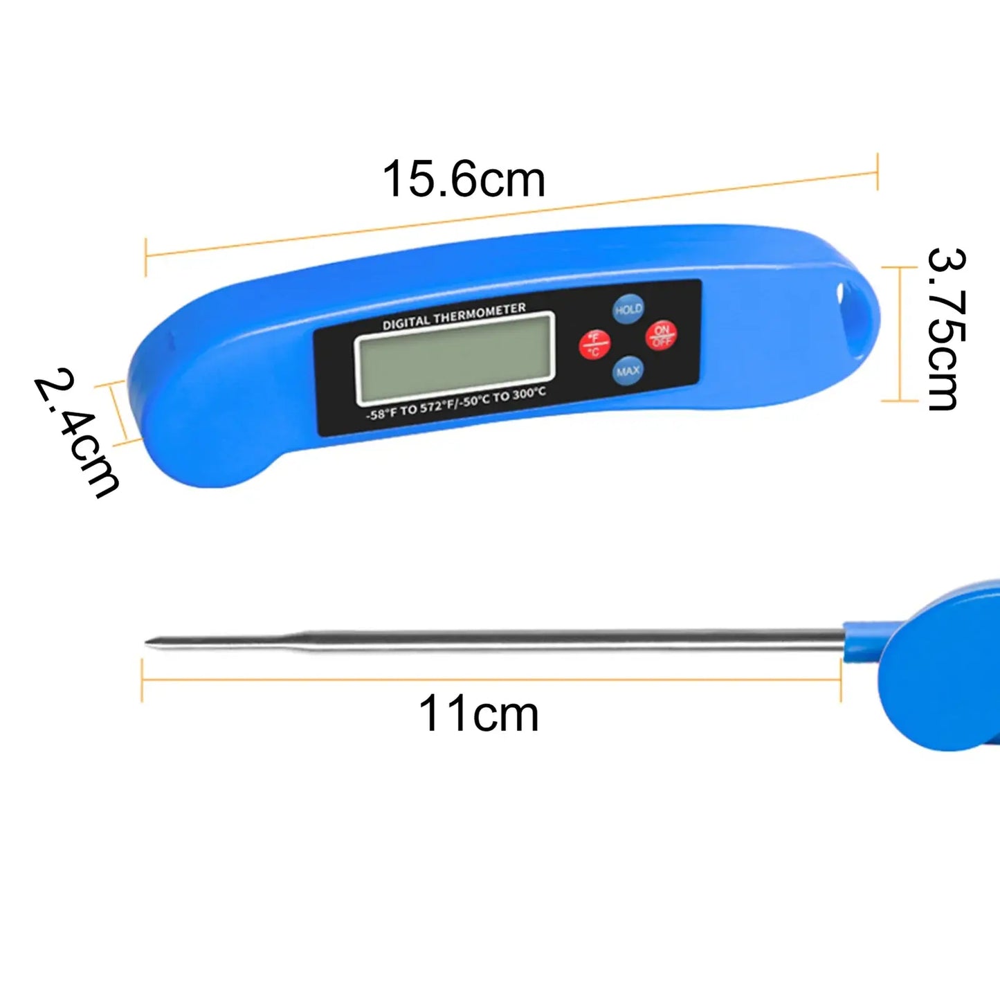 Digital Food Probe Thermometer Cooking Meat BBQ Grilling Baking