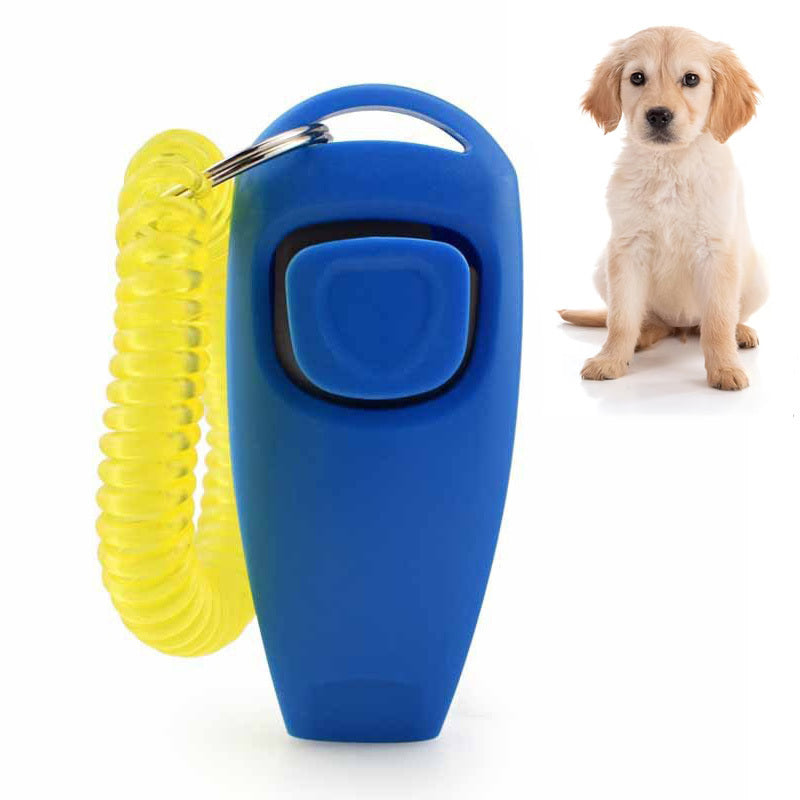 2 in 1 Dog Whistle & Clicker Pet Training Tool (Black)